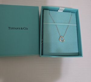 Tiffany & Co. Open Heart Necklace Silver